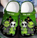 Baby Grinch And Jack Skellington Custom Name No55 Crocs Crocband Shoes